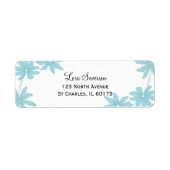 Light Blue Daisies on White (Vorne)