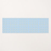 Light Blue Daisy Meadow Pattern Yogamatte (Vorderseite (Horizontal))