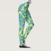 Light Blue Damask Leggings (Rechts)