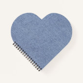 Light blue denim blue jean look Print Cut Sew Bag Notizblock (Vorderseite)