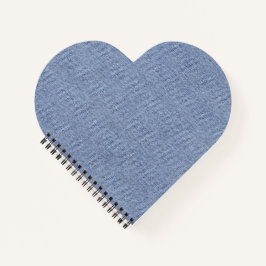 Light blue denim blue jean look Print Cut Sew Bag Notizblock