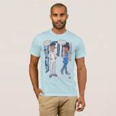 Light Blue des Kundenservice T-Shirt (Vorne ganz)