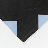 Light Blue Diamonds auf Black Fleecedecke (Ecke)