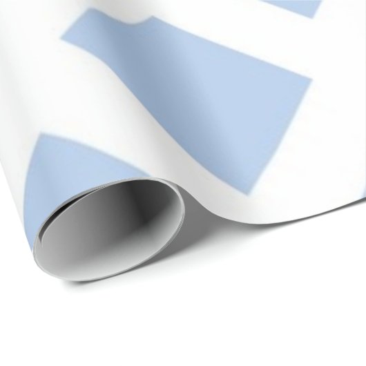 Light Blue Diamonds auf White Geschenkpapier (Rolleneckpunkt)