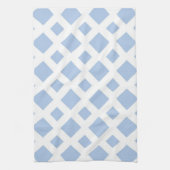 Light Blue Diamonds auf White Geschirrtuch (Vertikal)