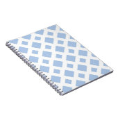 Light Blue Diamonds auf White Notizblock (Rechte Seite)