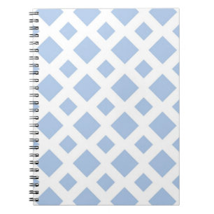 Light Blue Diamonds auf White Notizblock