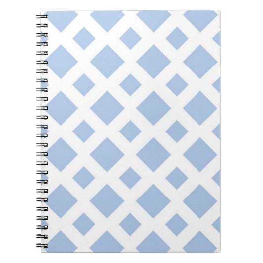 Light Blue Diamonds auf White Notizblock (Vorderseite)