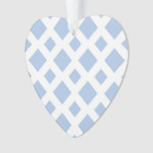 Light Blue Diamonds auf White Ornament (Vorderseite)