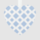 Light Blue Diamonds auf White Ornament (Vorderseite)