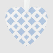 Light Blue Diamonds auf White Ornament (Rückseite)