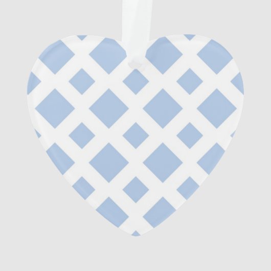 Light Blue Diamonds auf White Ornament (Rückseite)