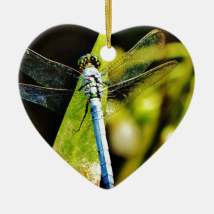 Light Blue Dragonfly Keramik Ornament