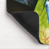 Light Blue Dragonfly Mousepad (Ecke)