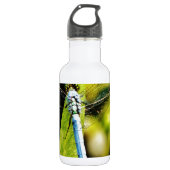 Light Blue Dragonfly Trinkflasche (Vorderseite)