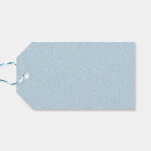 Light Blue “Easter” Script  Geschenkanhänger (Rückseite Horizontal)