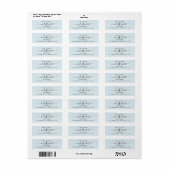 Light Blue Elegant Chic Future MR und MRS Adresse (Vorne)