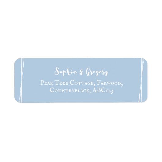 Light Blue Elegante Wedding Personalisiert (Vorne)