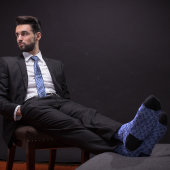 Light Blue Ethereum Crypto Coin Krawatte