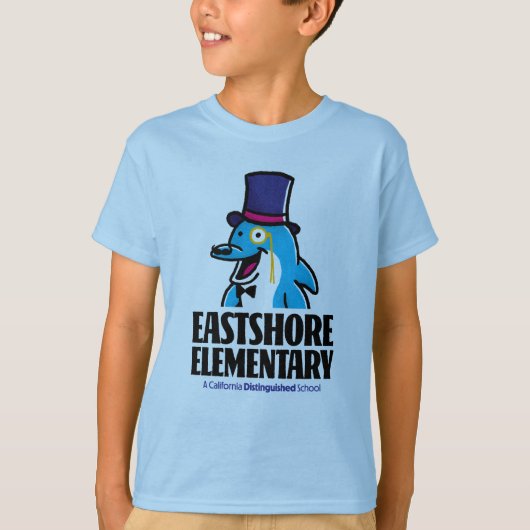 Light Blue Extravagant Delphin T - Shirt (Vorderseite)