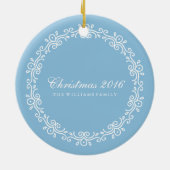 Light Blue Extravagant Wirbel Foto Frame Keramikornament (Hinten)
