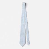 Light Blue Faux Linen Krawatte (Vorderseite)