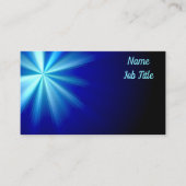 Light Blue Flare on Dark Blue Visitenkarte (Vorderseite)