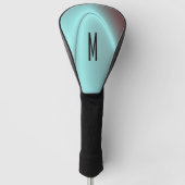 Light Blue Flash Initial Golf Headcover (Vorderseite)