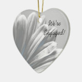 Light Blue Floral Highlights Verlobung Keramikornament (Links)