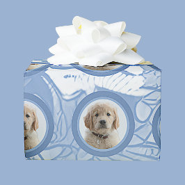 Light Blue Foto Pet Mama Oma Dog Lover Geschenk Geschenkpapier