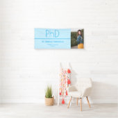 Light Blue Foto PhD Abschluss Banner (Insitu)
