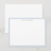 Light Blue Frame Note Card Einladung (Vorne/Hinten)