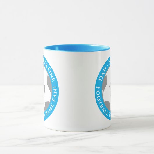Light Blue – Fresh and Fun Football Dad Mug Tasse (Zentrum)