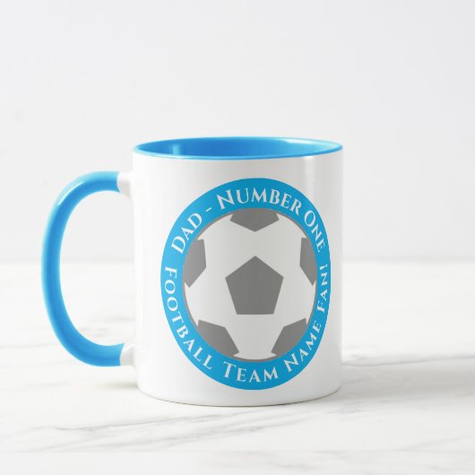 Light Blue – Fresh and Fun Football Dad Mug Tasse (Links)
