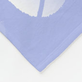 Light Blue Friedlich Nature Bird Silhouette Fleecedecke (Ecke)