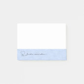 Light Blue Gemustert Dental Erinnerung Post-it Klebezettel (Vorderseite)