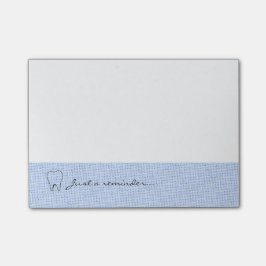 Light Blue Gemustert Dental Erinnerung Post-it Klebezettel