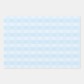 Light Blue Gingham Kariert Pattern Geschenkpapier Set (Vorderseite 3)
