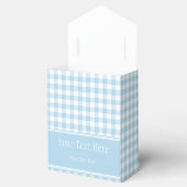 Light Blue Gingham & Monogram Fevor Bag Geschenkschachtel (Geöffnet)