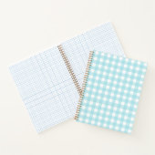 Light Blue Gingham Notebook Notizblock (Innenseite)