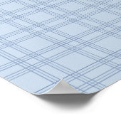 Light Blue Gingham Poster (Ecke)