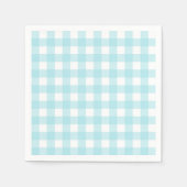 Light Blue Gingham Serviette (Vorderseite)