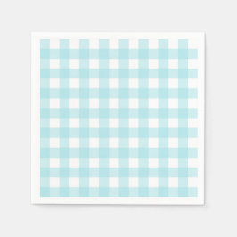 Light Blue Gingham Serviette