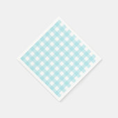 Light Blue Gingham Serviette (Ecke)