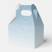 Light Blue Glam Glitzer Personalisiert Geschenkschachtel (Rückseite)