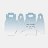 Light Blue Glam Glitzer Personalisiert Geschenkschachtel (Ungefaltet)