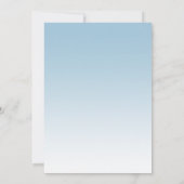 Light Blue Glam Glitzer Sweet 16 Einladung (Rückseite)