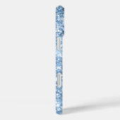 Light Blue Glittery Glam Girly Signature Case-Mate iPhone Hülle (Rückseite / Rechts)