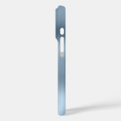 Light Blue Glittery Glam Girly Signature Case-Mate iPhone Hülle (Rückseite / Links)