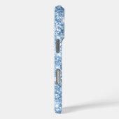 Light Blue Glittery Glam Girly Signature Case-Mate iPhone Hülle (Rückseite / Rechts)